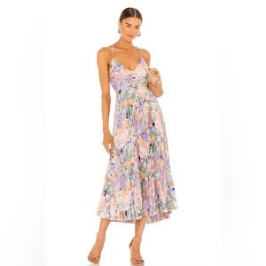 ASTR label Blythe Dress in Coral Multi Small